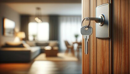 Obraz premium Key in Hand: Exploring Your Options in Real Estate Investment, Mortgage, Renting, and Property Ownership