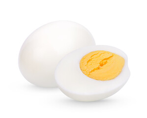Chicken Egg ,boiled egg isolated on white background