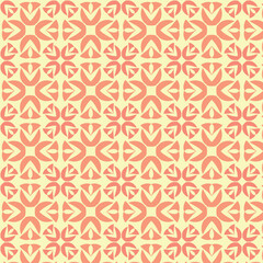 Symmetrical Blooms: Seamless Geometric Floral Pattern Design