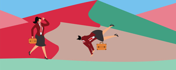 Head in the Sand, Burying,Ignorance, Businesswoman