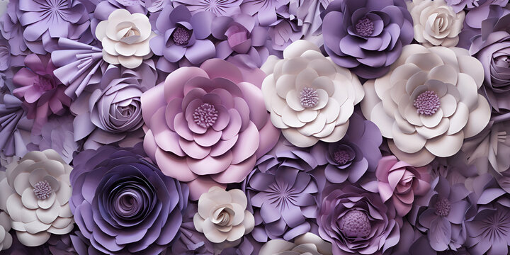 Flowers wall background with blue white and purple rose flower  Blooms Symphony Floral Wall with Blue, White, and Purple Roses  