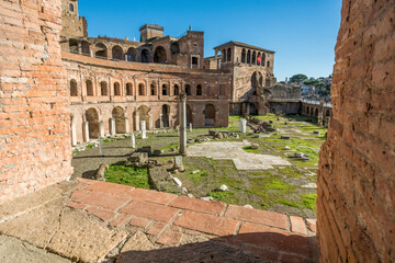 Trajan's market in Rome, Italy