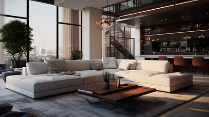 Modern living room interior