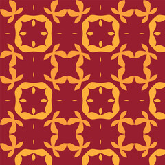 Seamless Petal Symphony: Geometric Flower Abstract Pattern Design