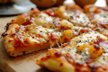Baked Potato Pizza. Food Mashup