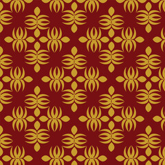 Seamless Blossom Harmony: Geometric Floral Abstract Pattern Design