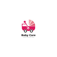 Mother and baby icon logo design vector template.
