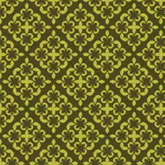 Seamless Blossom Harmony: Geometric Floral Abstract Pattern Design