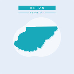 Vector illustration vector of Union map Florida