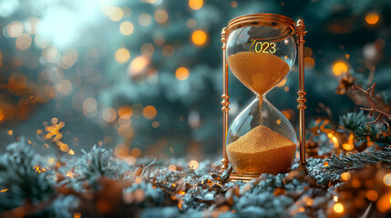 Hourglass , Happy New Year 2024-2025