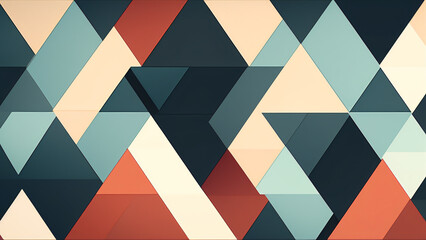 a minimalist triangle pattern