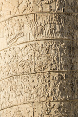 Fototapeta na wymiar Trajan column in Rome, Italy