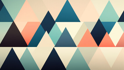 a minimalist triangle pattern