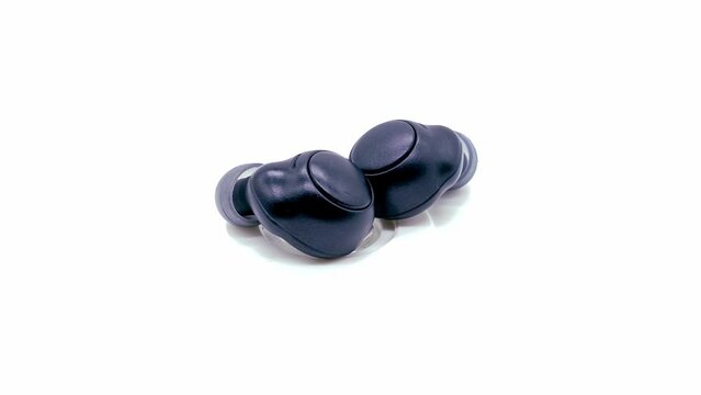 Wireless Earbuds isolated on white background