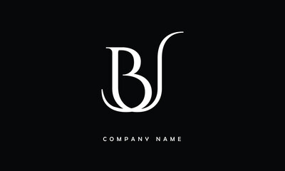 BU, UB, B, U Abstract Letters Logo Monogram - obrazy, fototapety, plakaty