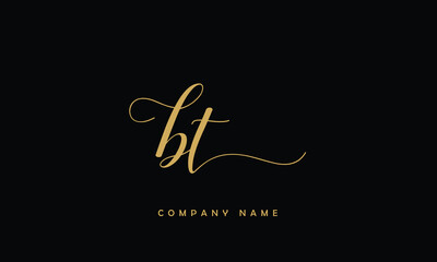 BT, TB, B, T Abstract Letters Logo Monogram
