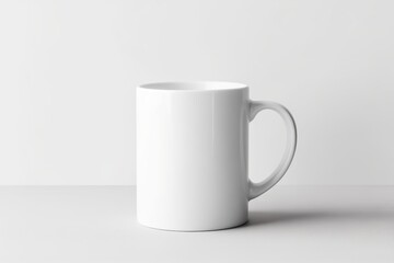 white mug mockup with grey background