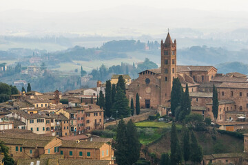 Fototapeta na wymiar Medieval city of Siena, Italy