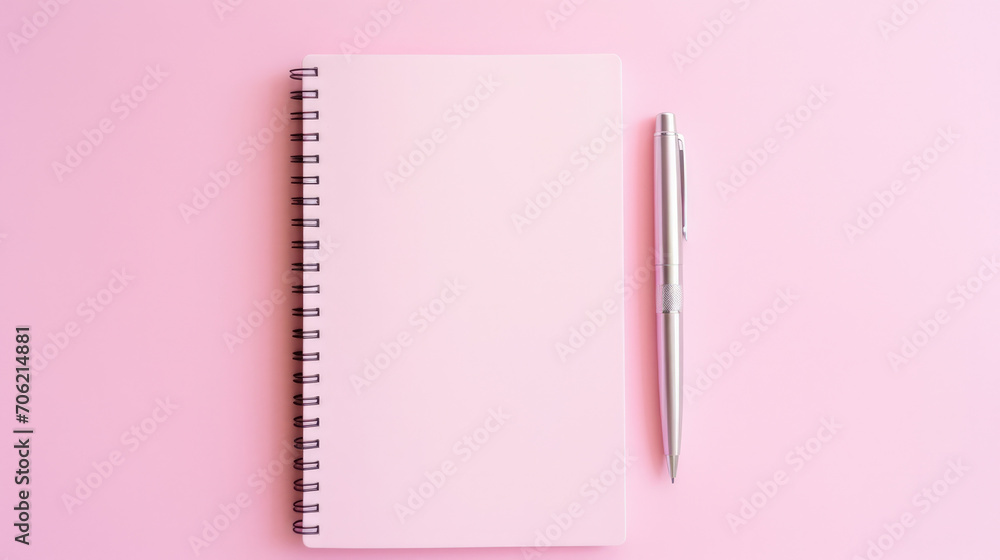 Poster notebook empty education paper notepad blank background white
