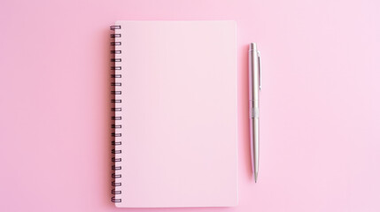 Notebook empty education paper notepad blank background white