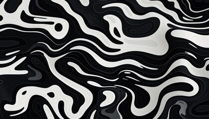 A wavy black texture or pattern