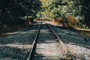 古い鉄道が走っていました