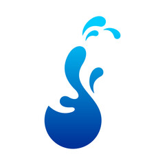 Water Drop Vector Logo Design Template