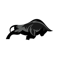 Bull Vector Logo Design Template