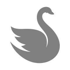 Swan Vector Logo Design Template