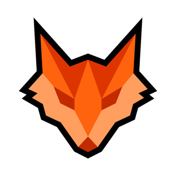 Fox Head Vector Logo Design Template
