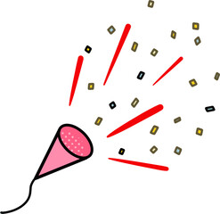 はじける飛び出すクラッカー