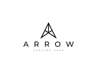 minimal, modern and clean arrow boost logo design