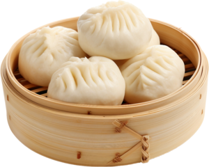 투명한 배경 위에 찐만두