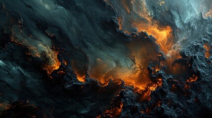  a picture of a fire in the middle of a picture of a black and orange fire in the middle of the picture.