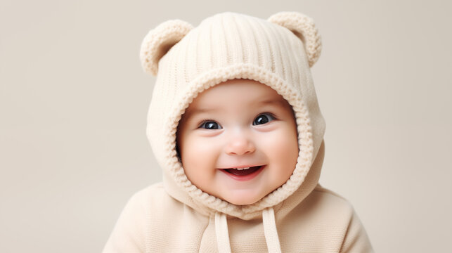 Photo of cute baby smiling