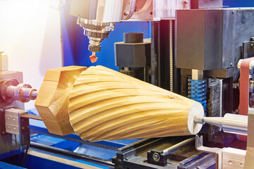 CNC machining center wood lathe