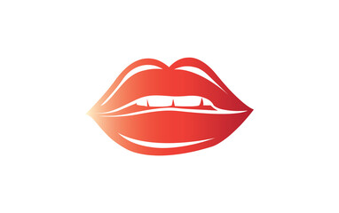 Lips care logo template vector icon design. Lips illustration.