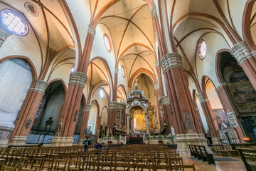 Fototapeta premium Basilica di San Petronio in Bologna, Italy