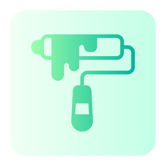 Fototapeta premium paint roll gradient icon