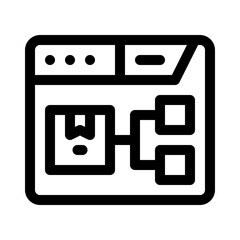 workflow line icon