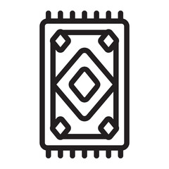 carpet line icon