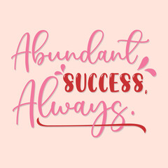 abundant success always wish design template