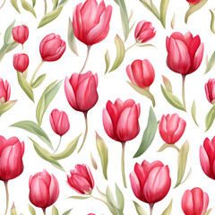 Watercolor Flower Seamless Pattern