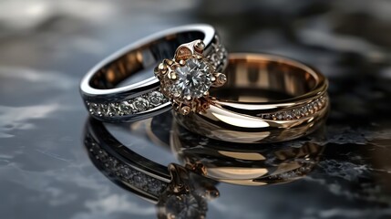 Discover the beauty of our elegantly crafted wedding couple rings, with a special promotion currently available.
