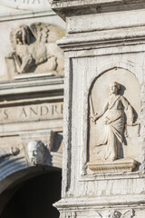Obraz premium Sculpted monuments in Padova, Italy