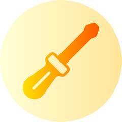screwdriver gradient icon