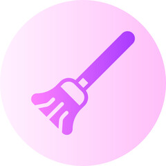 Obraz premium broom gradient icon