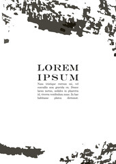 Brush paint Vector Background Templates Set. Hand Painted Artwork Page Collection. Good for Cover, Invitation, Banner, Placard, Brochure, Poster, Card, Flyer and other.