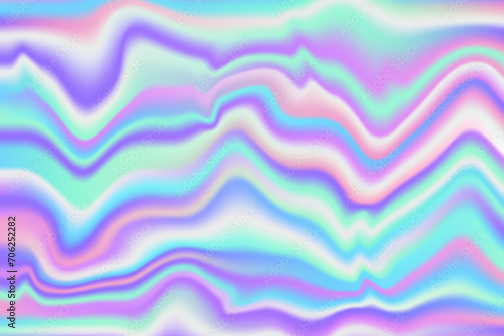 Poster holographic foil background with rainbow texture. iridescent gradient neon print with laser effect a