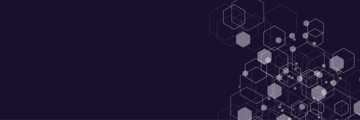 Obraz premium Vectors Digital technology and science background. Technology background with geometric hexagon concept.